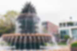 Pinapple fountain in Charleston, South Carolina
